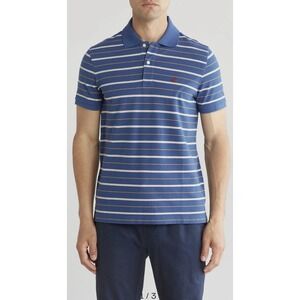 Brooks Brothers Striped Slim Fit Short Sleeve Cotton Polo Shirt Size XXL NWT